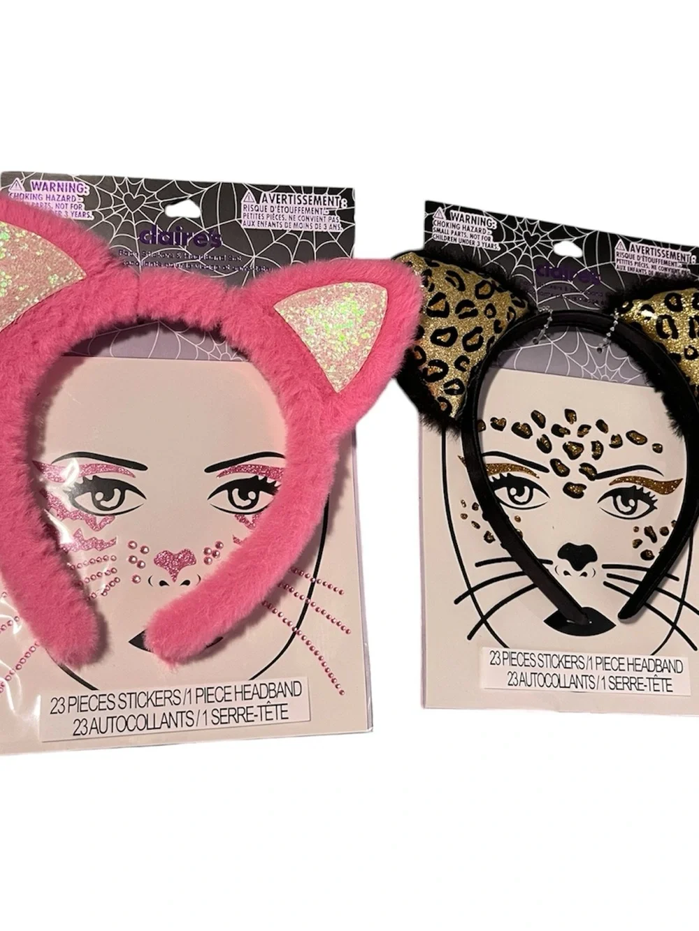 Claire's Pink Fuzzy Cat Ear Headband